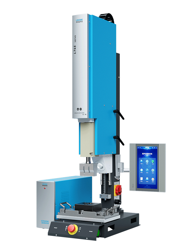靈科伺服超聲波塑料焊接機 40kHz-1200W L745 Servo  伺服超聲波